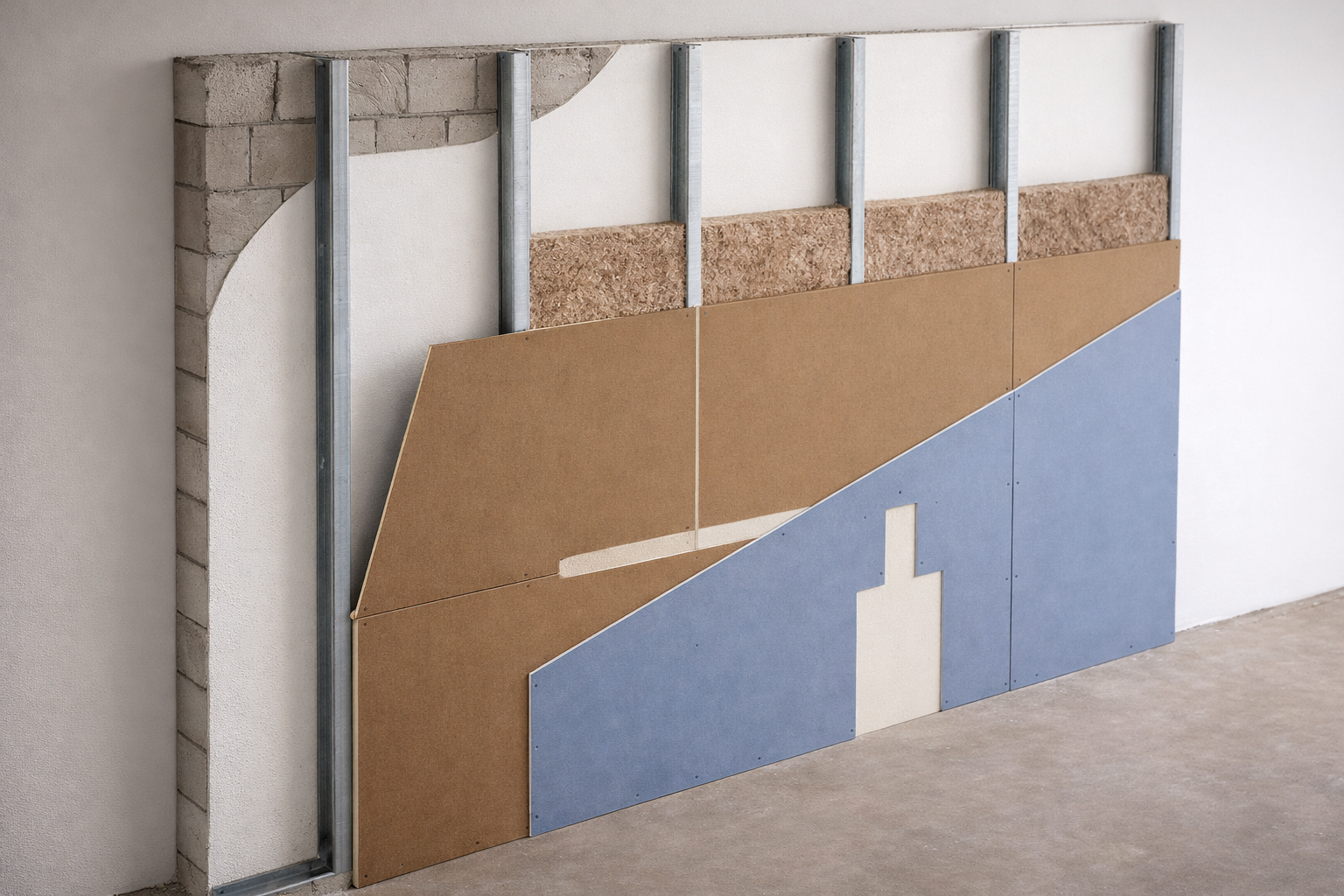 Bauakustik und Schallschutzplanung - Schallschutzwand mit Dämmung